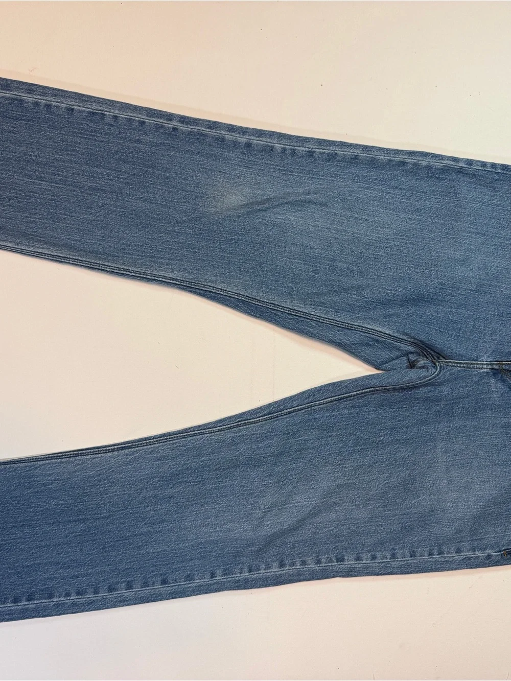 Volcom Men's Slim Straight Jeans in Light Blue Denim